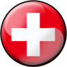 drapeau Suisse rond - 5cm - Autocollant(sticker)