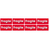 Fragile - 8 autocollants 6x3cm - Autocollant(sticker)