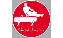 Cheval d'arçons - 5cm - Autocollant(sticker)