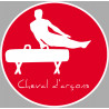 Cheval d'arçons - 5cm - Autocollant(sticker)