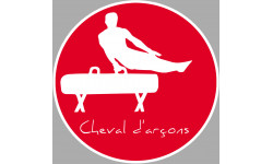 Cheval d'arçons - 15cm - Autocollant(sticker)