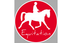 Équitation - 10cm - Autocollant(sticker)