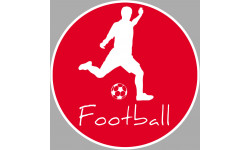 Football tir - 10cm - Autocollant(sticker)