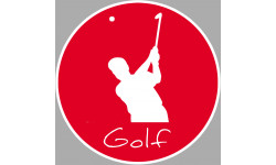 golf tir - 10cm - Autocollant(sticker)