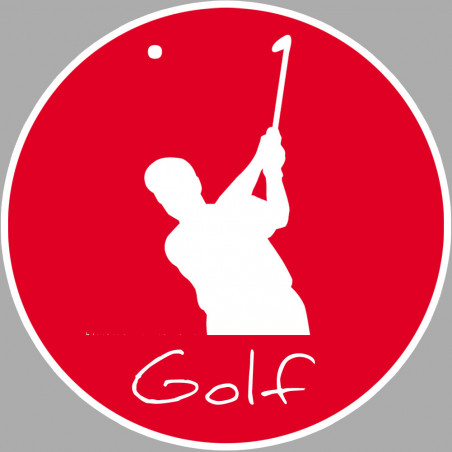 golf tir - 10cm - Autocollant(sticker)