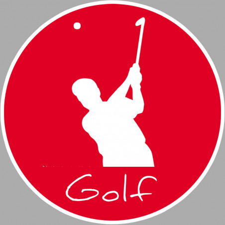 golf tir - 20cm - Autocollant(sticker)