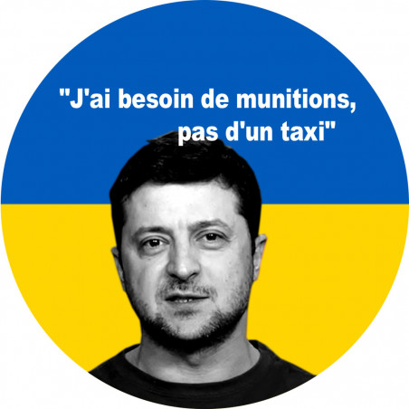 Volodymyr Zelensky - 5cm - Autocollant(sticker)