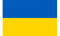 Drapeau Ukraine - 15x10cm - Autocollant(sticker)