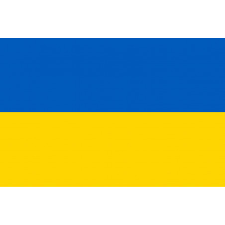 Drapeau Ukraine - 15x10cm - Autocollant(sticker)