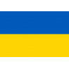 Drapeau Ukraine - 15x10cm - Autocollant(sticker)