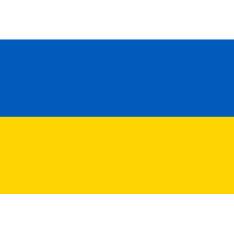 Drapeau Ukraine - 19,5x13cm - Sticker/autocollant