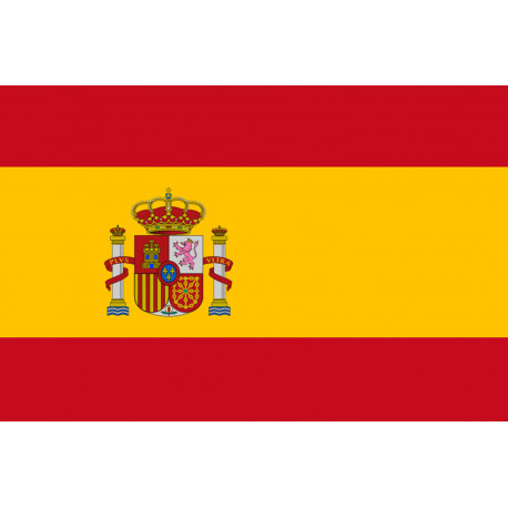 Drapeau Espagne - 15 x 10 cm - Autocollant(sticker)