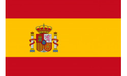 Drapeau Espagne - 5 x 3,3 cm - Autocollant(sticker)