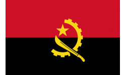 Drapeau Angola - 19.3 x 13 cm - Autocollant(sticker)
