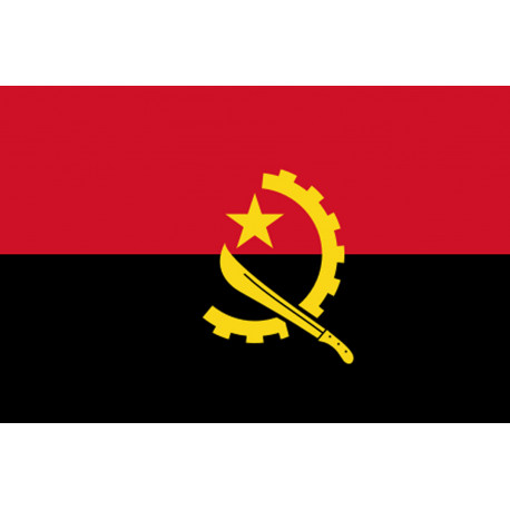 Drapeau Angola - 19.3 x 13 cm - Autocollant(sticker)