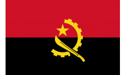 Drapeau Angola - 15 x 10 cm - Autocollant(sticker)