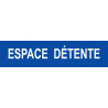 ESPACE  DÉTENTE bleu - 15x3,5cm - Autocollant(sticker)