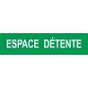 ESPACE  DÉTENTE vert - 15x3,5cm - Autocollant(sticker)