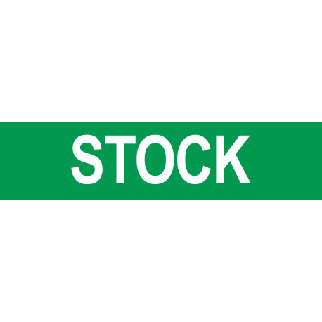 local STOCK vert - 15x3,5cm - Autocollant(sticker)