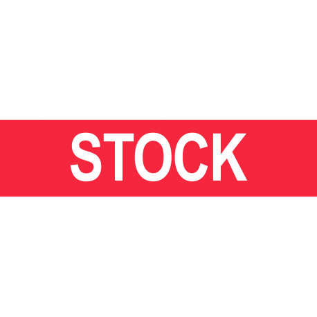 local STOCK rouge - 29x7cm - Autocollant(sticker)