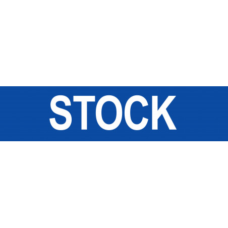 local STOCK bleu - 29x7cm - Autocollant(sticker)