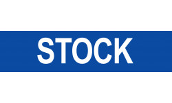 local STOCK bleu - 15x3,5cm - Autocollant(sticker)