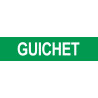 GUICHET VERT - 29x7cm - Autocollant(sticker)