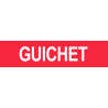 GUICHET ROUGE - 15x3,5cm - Autocollant(sticker)