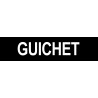 GUICHET NOIR - 29x7cm - Autocollant(sticker)