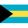 Drapeau Bahamas - 5x3,3cm - Autocollant(sticker)