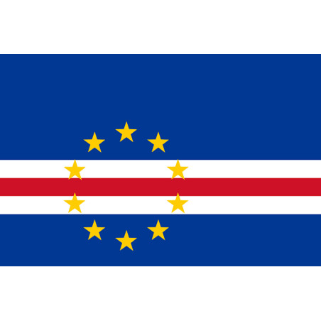 Drapeau Cap-Vert - 5x3,3cm - Sticker/autocollant