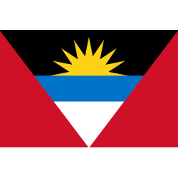 Drapeau Antigua and Barbuda - 19.5x13cm - Sticker/autocollant