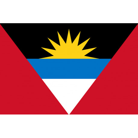 Drapeau Antigua and Barbuda - 19.5x13cm - Autocollant(sticker)