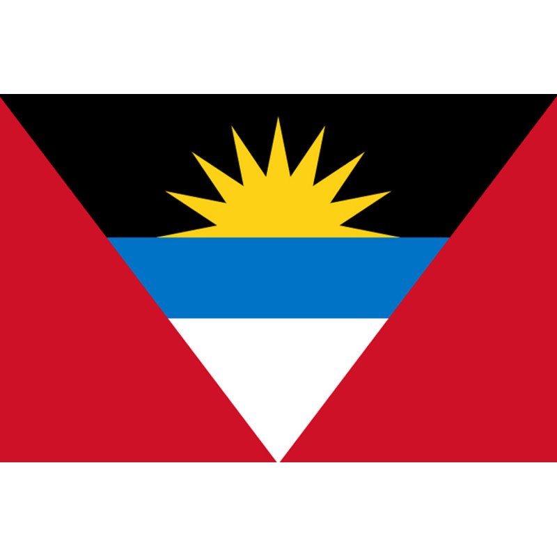 Drapeau Antigua and Barbuda - 5x3,3cm - Sticker/autocollant