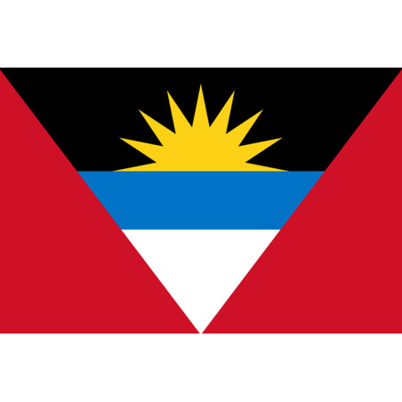 Drapeau Antigua and Barbuda - 5x3,3cm - Sticker/autocollant
