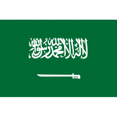 Drapeau Arabie Saoudite - 19.5x13cm - Autocollant(sticker)