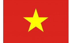 Drapeau Viet Nam - 19.5x13cm - Autocollant(sticker)