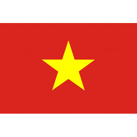 Drapeau Viet Nam - 19.5x13cm - Autocollant(sticker)