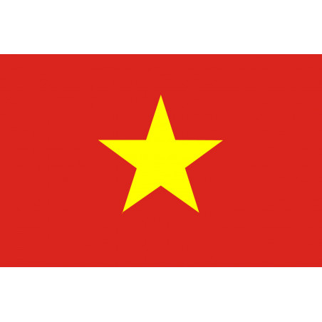 Drapeau Viet Nam - 19.5x13cm - Autocollant(sticker)