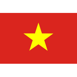 Drapeau Viet Nam - 15x10cm - Sticker/autocollant