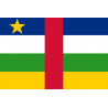 Drapeau République centrafricaine - 19.5x13cm - Autocollant(sticker)