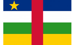 Drapeau République centrafricaine - 15x10cm - Autocollant(sticker)