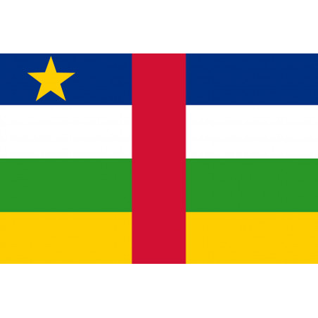 Drapeau République centrafricaine - 15x10cm - Autocollant(sticker)
