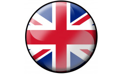 drapeau drapeau Grande Bretagne rond - 20cm - Autocollant(sticker)