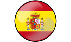 drapeau Espagnol - 10cm - Autocollant(sticker)