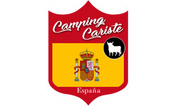 Camping car Espagne - 10x7,5cm - Autocollant(sticker)