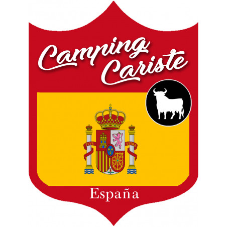 Campingcariste Espagne - 10x7,5cm - Autocollant(sticker)