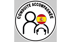 A Espagne drapeau - 15cm - Autocollant(sticker)