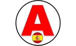 A Espagnol écusson - 15cm - Autocollant(sticker)