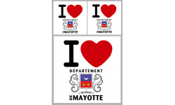 département de Mayotte - Kit 3 stickers - Autocollant(sticker)